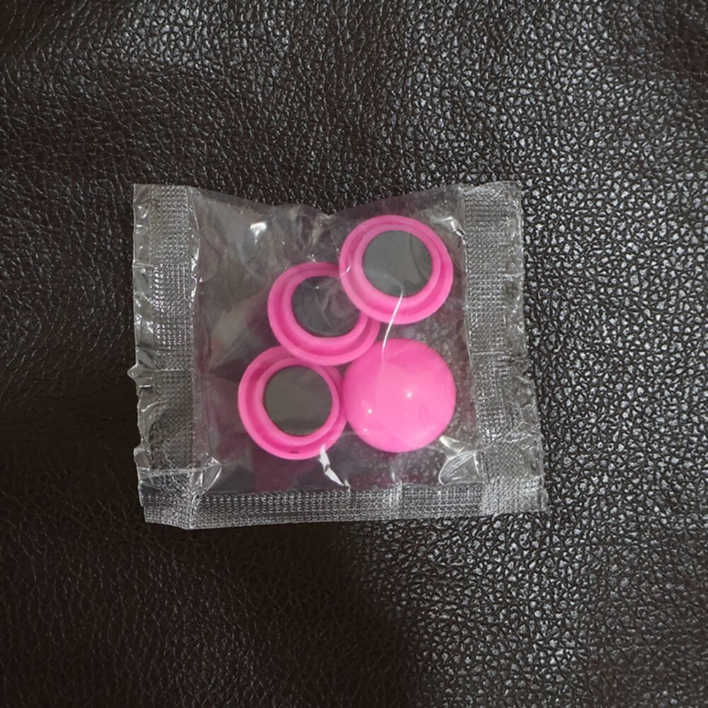 Round Fridge Magnets – Strong Grip, Scratch-Safe Buttons (4 Pcs)