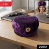Velvet Boys Cap – Elegant Festive Headwear with Stone Brooch
