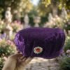 Velvet Boys Cap – Elegant Festive Headwear with Stone Brooch