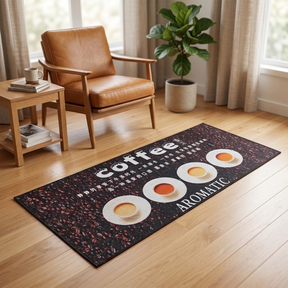 Printed Anti Slip Floor Mat Set – Safe & Decorative for Home
