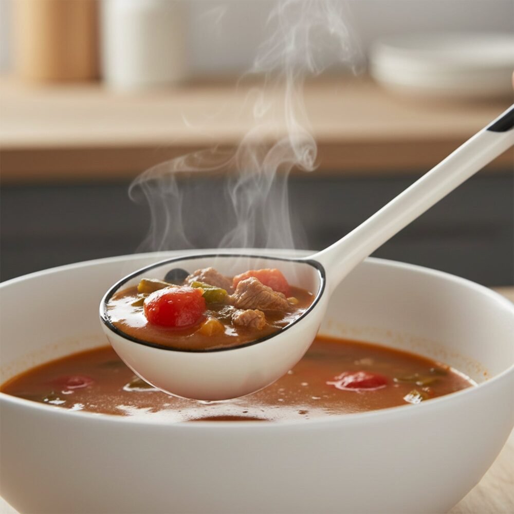 serving-spoon-03.jpg Soup Ladle 17 cm – Heat-Resistant Non-Slip Handle