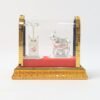 Kamdhenu Cow Idol Set – Silver-Plated Pooja Decor with Tulsi Plant
