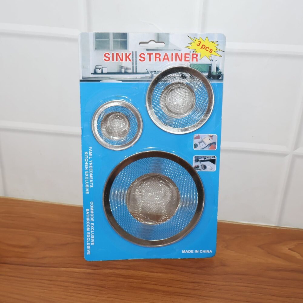 sinkstrainer-live.jpg Stainless Steel Sink Drain Strainer Set – Prevents Clogs & Odors