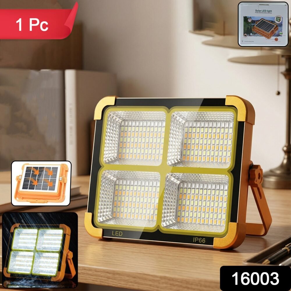 High Power Solar LED Flood Light – Rechargeable Outdoor Security