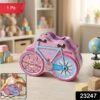 Bicycle Shape Piggy Bank – Colourful Kids’ Saving Toy with Lock