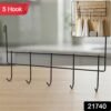 sku_19e6604f-b7f5-4ae7-aa64-22a0c323b83a.jpg Over the Door Metal Hook Rack – Space Saving 5 Hook Organizer