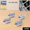 Tire Valve Stem Caps – Durable Silver Aluminium Set of 4