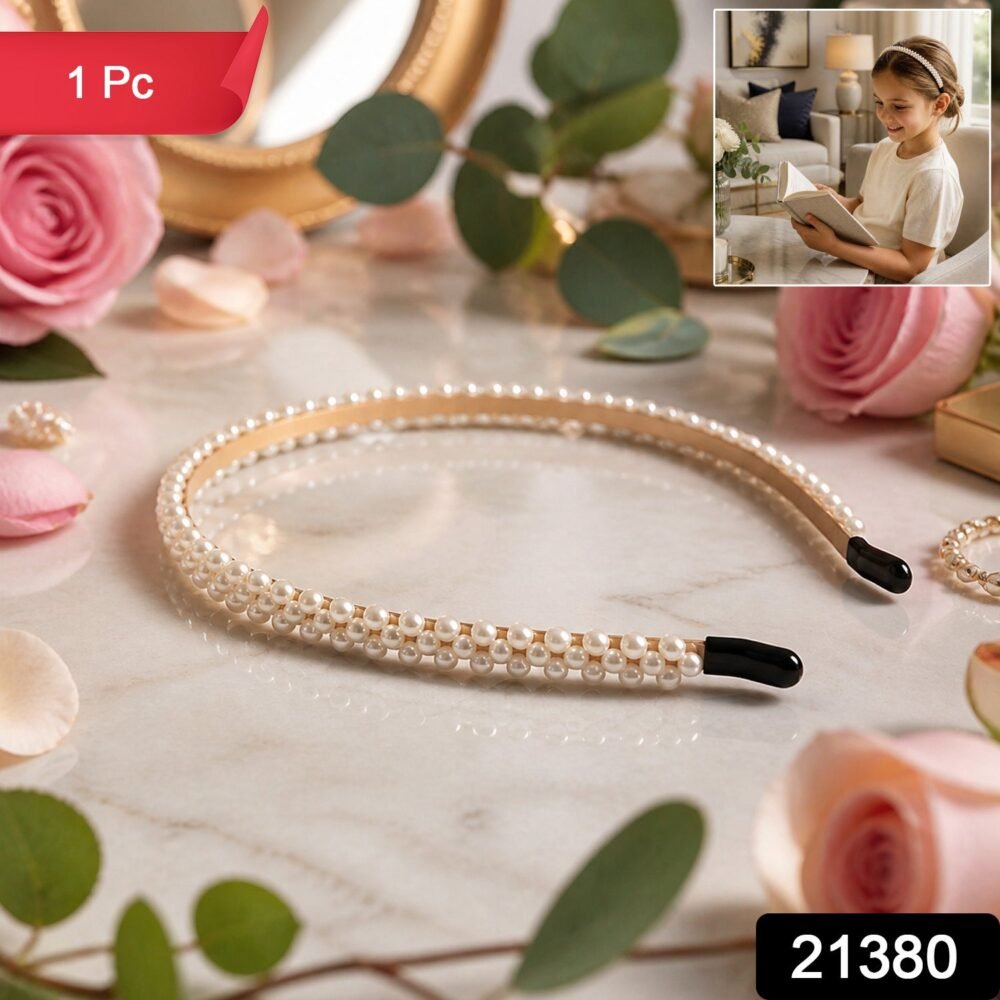 Lightweight Pearl Hairband – Elegant & Comfortable for Women