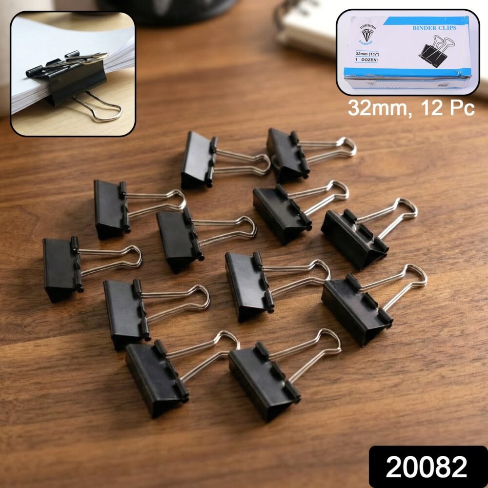 sku_3ebf7d43-e353-4de4-8a74-d9e1769484f1.jpg Binder Clips 32mm – Heavy-Duty Strong Metal Clips, 12 Pc Set