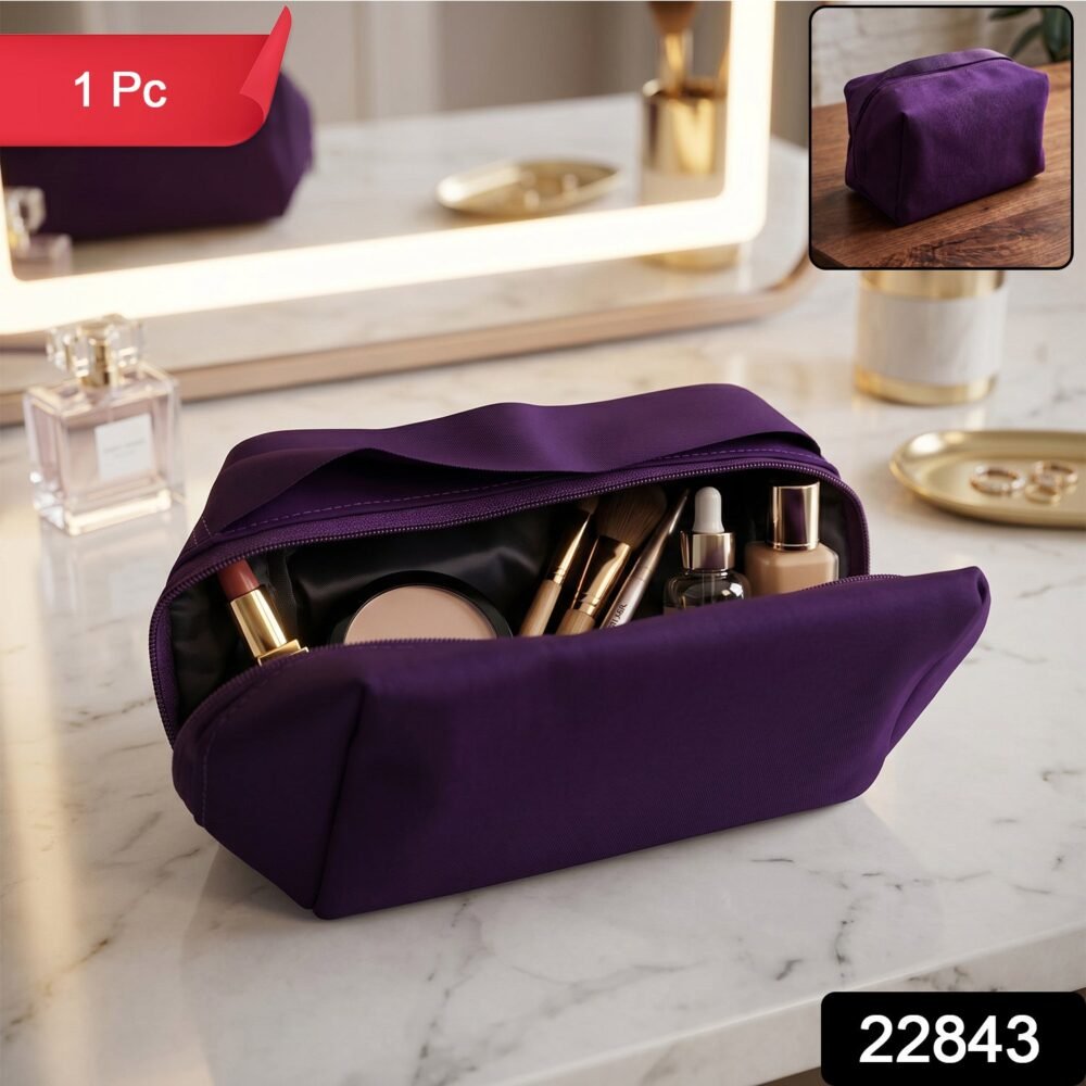 Travel Makeup Organizer Bag – Waterproof & Compact for On-the-Go