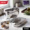 Stainless Steel Oval Canister – Airtight Food Storage for Freshness