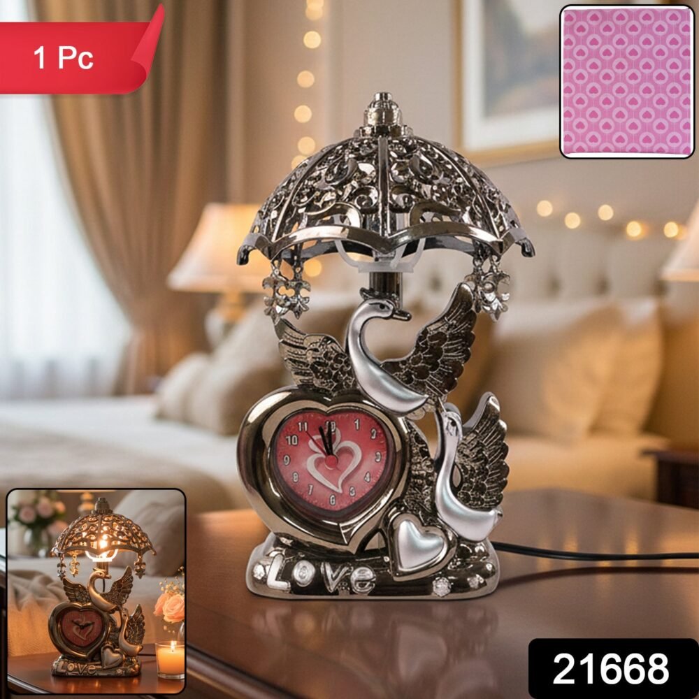 Swan Couple Decorative Table Lamp – Romantic Ambient Lighting
