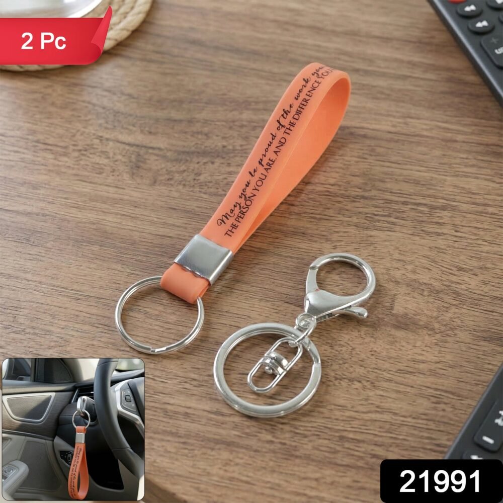 Silicone Wrist Strap Keychain – Durable & Lightweight for Daily Use