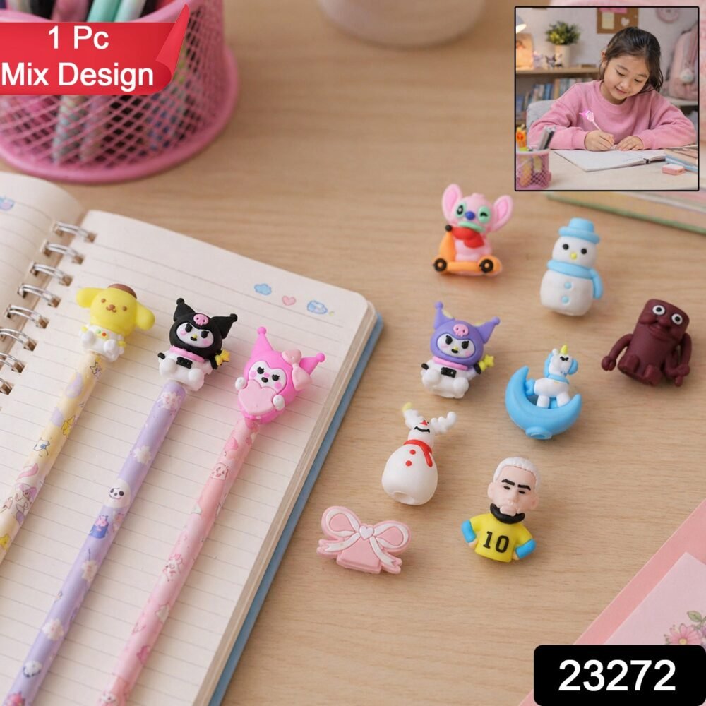 sku_ad42aed6-6e35-405e-841b-c9b607e2359d.jpg Cute Cartoon Pencil Topper Cap – Fun & Protective Stationery Accessory