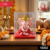 sku_b719f066-9634-417d-a0c7-c6db1206bde5.jpg Hand-Moving Small Ganesha Idol – Vibrant Red & Gold Decor