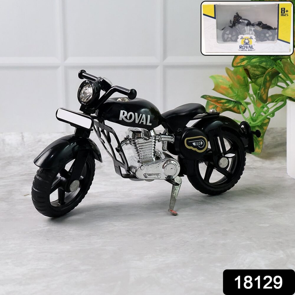 Metal Bullet Bike Toy with Side Stand – Realistic Miniature Model
