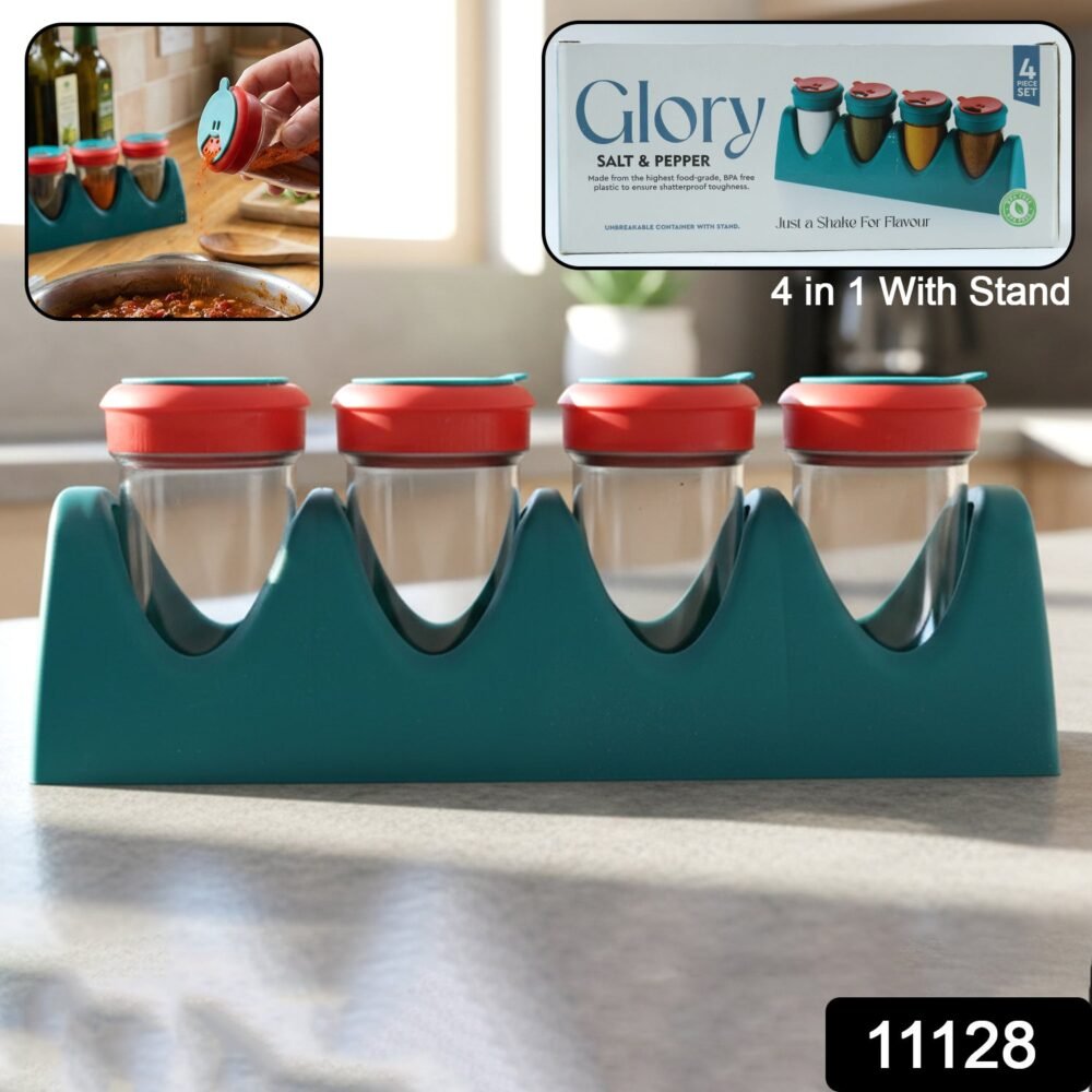 sku_e1b34c79-bacb-40bf-ace3-f790c413fc74.jpg 4-in-1 Spice Shaker Set – Compact Kitchen Organizer with Stand