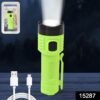 LED Flashlight Torch – USB Rechargeable with 4 Lighting Modes