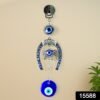 Evil Eye Hanging with Elephant & Horseshoe – Protective Wind Chime