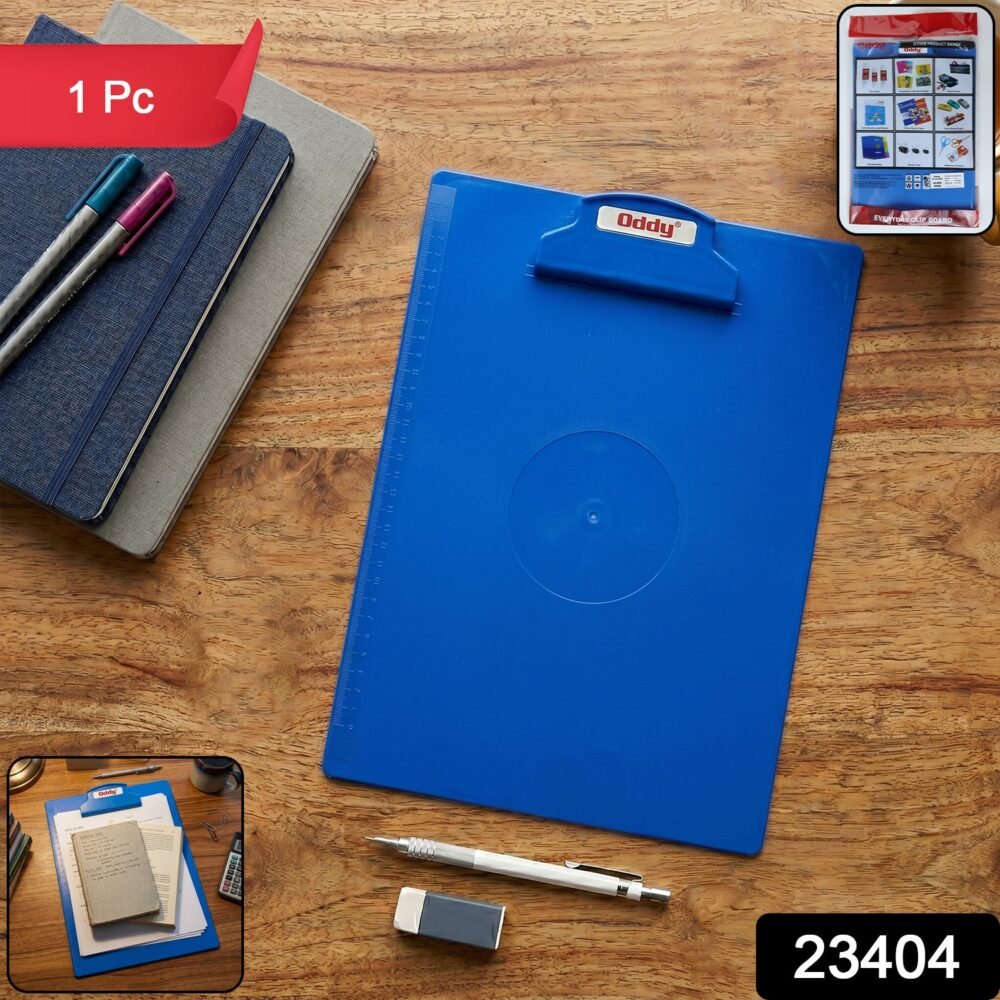 sku_f8d73eb5-e0d2-46b5-bfbf-9d8fa0d648e2.jpg Plastic Clip Board – Durable A4 Size with Secure Grip for Writing