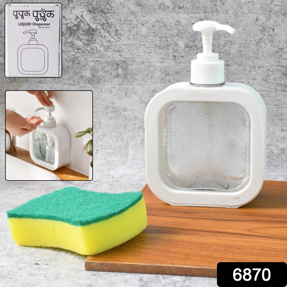 Soap Dispenser ñ Clear Refillable Pump Bottle | VelvetBubbles