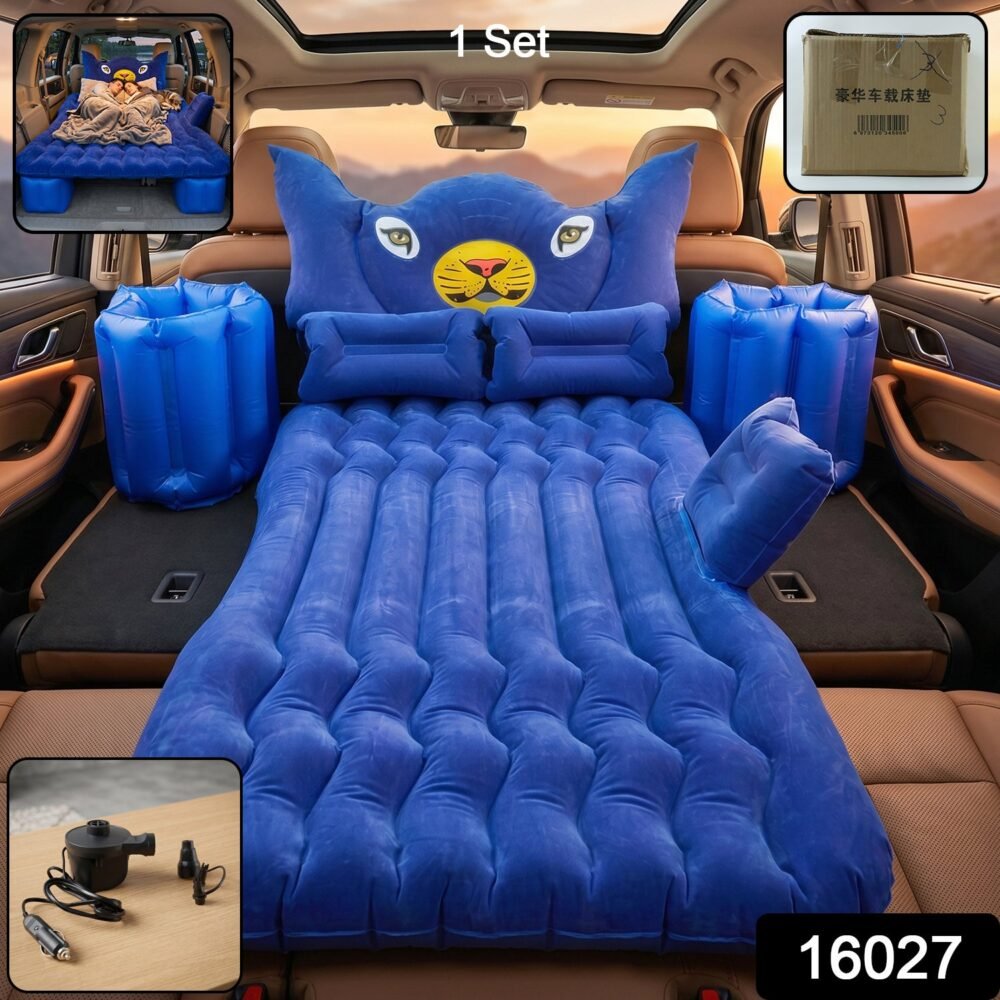 Inflatable Car Air Mattress Bed Set – Portable & Comfortable Sleep