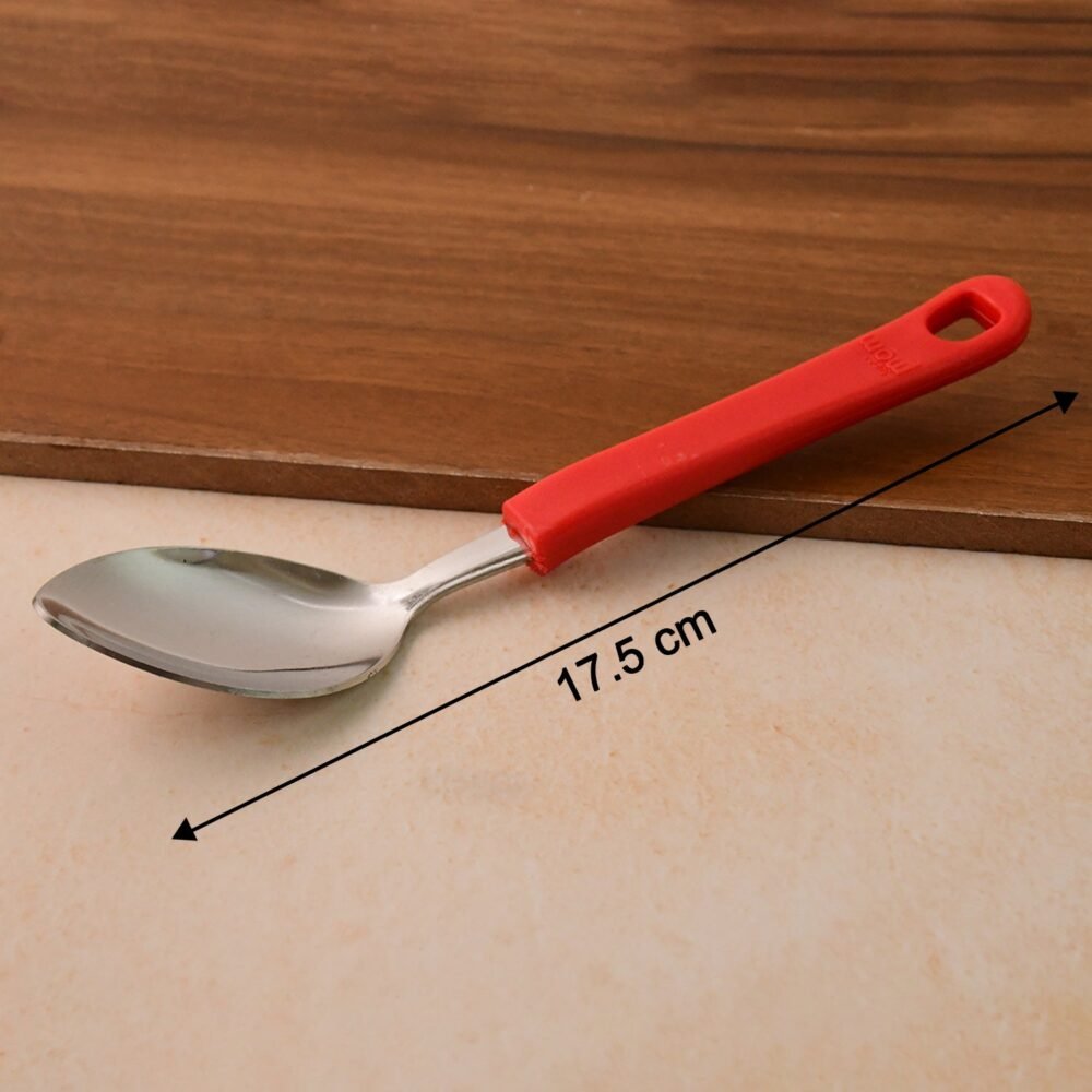 Stainless Steel Table Spoon Set – Durable, Comfortable Grip (6 Pc)
