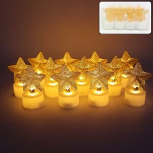 star-light-01_7ba2356a-00f0-4257-b897-316581ac640e.jpg LED Star Candles – Set of 12 Flameless Decorative Tealights