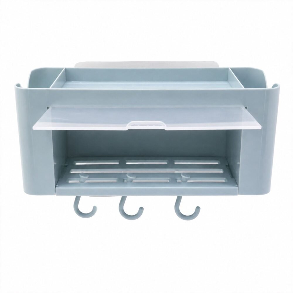 Wall Mounted Storage Organizer Shelf – Space-Saving Bathroom & Kitchen Solution