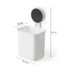 Wall Mounted Toothbrush Holder – Easy Adhesive Installation (2 Pc)