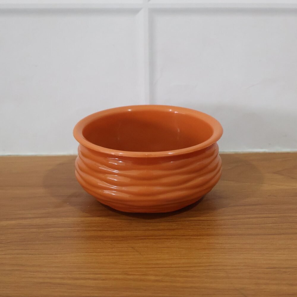 Terracotta-Style Serving Bowl – Glossy, Durable & Multipurpose