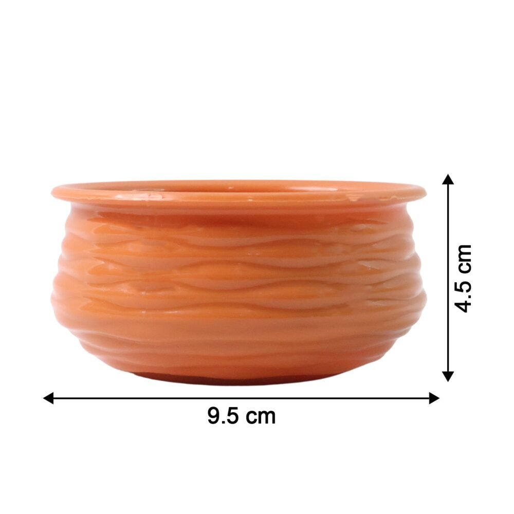 Terracotta-Style Serving Bowl – Glossy, Durable & Multipurpose