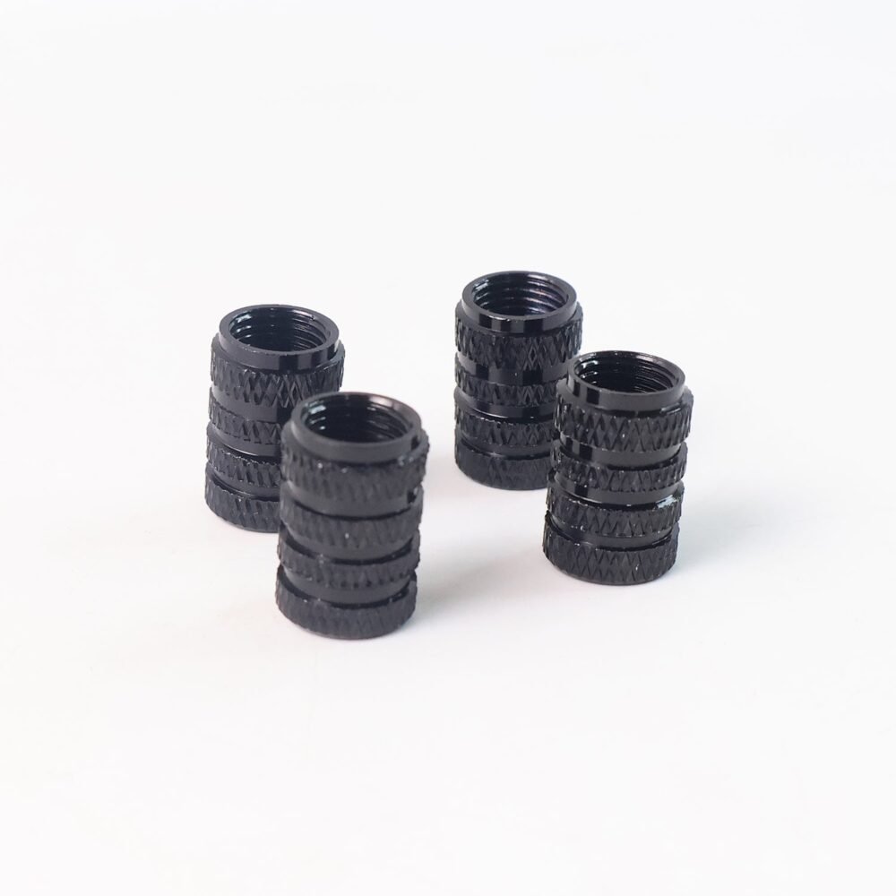Tire Valve Stem Caps – Durable Silver Aluminium Set of 4