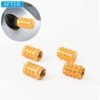 Tire Valve Stem Caps – Durable Silver Aluminium Set of 4