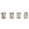 Tire Valve Stem Caps – Durable Silver Aluminium Set of 4