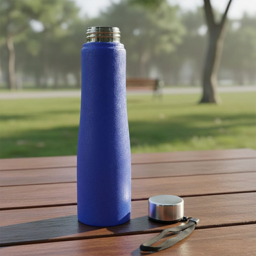 Stainless Steel Water Bottle 1000 ML – Leakproof with Carry Strap