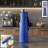 Stainless Steel Water Bottle 1000 ML – Leakproof with Carry Strap