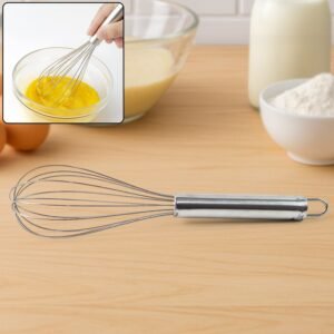 Stainless Steel Balloon Whisk – Durable 24cm Kitchen Tool