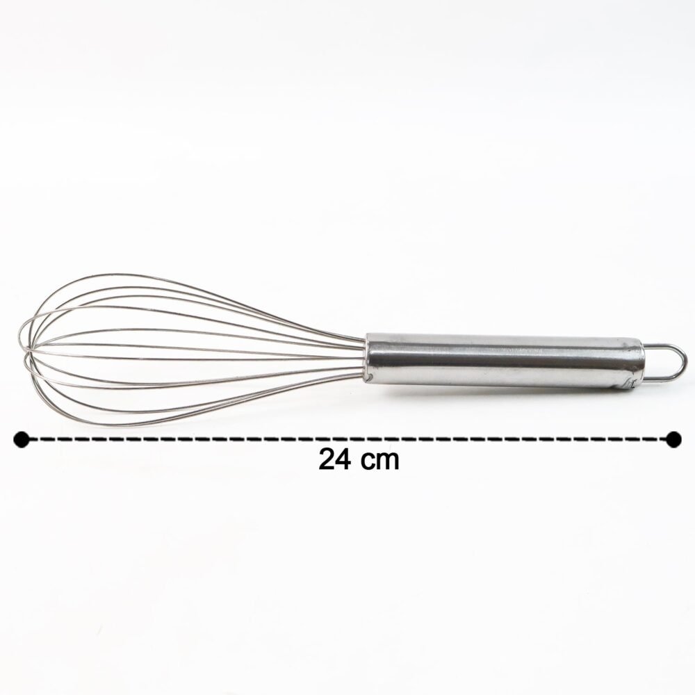 Stainless Steel Balloon Whisk – Durable 24cm Kitchen Tool