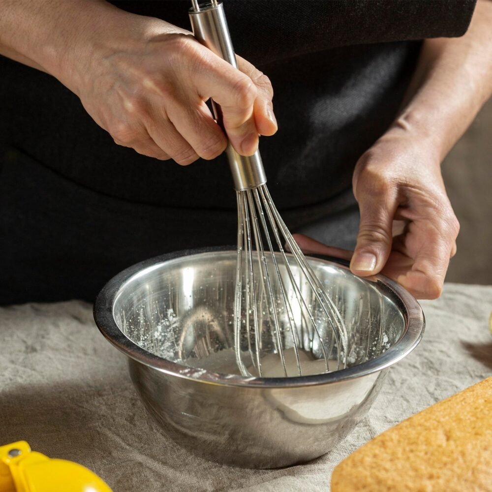Stainless Steel Balloon Whisk – Durable 24cm Kitchen Tool
