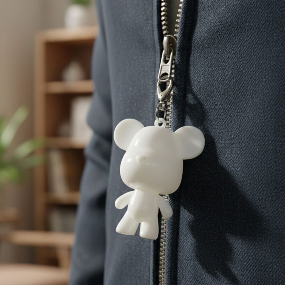 Cute Bear Keychain – Stylish Mini Character Accessory