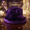 Velvet Floral Bucket Hat – Elegant Winter Accessory for Women