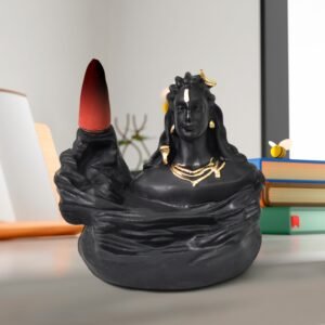 Adiyogi Shiva Backflow Incense Holder – Serene Smoke Fountain | Fixorix