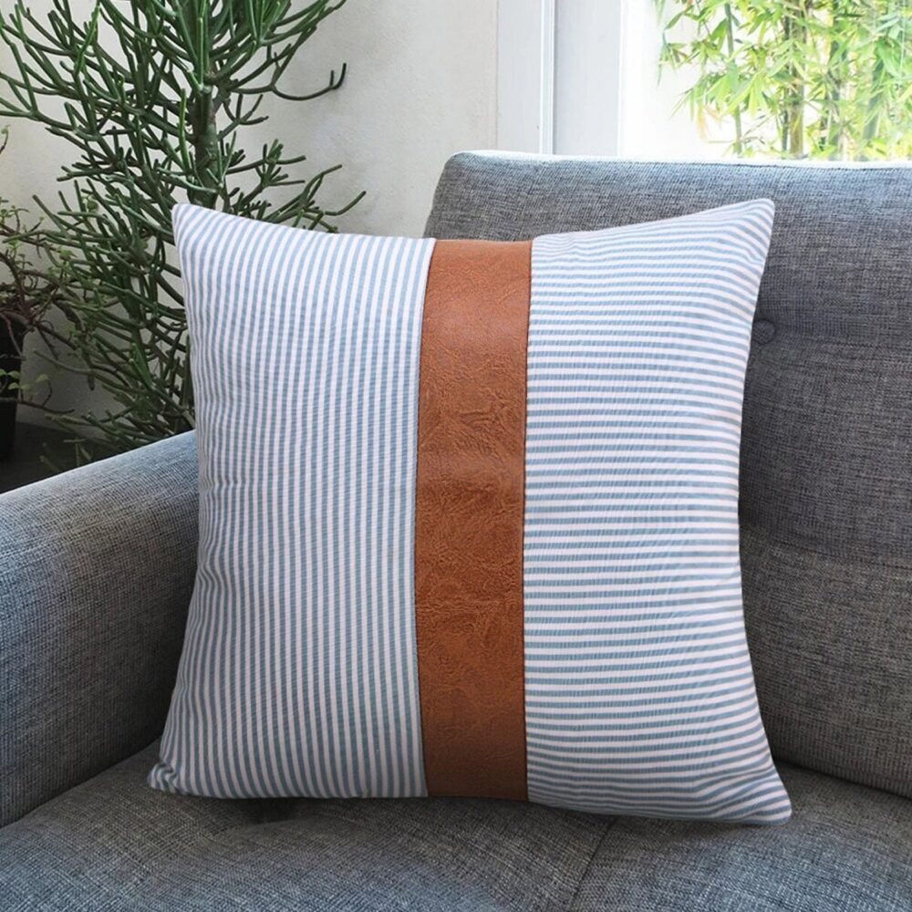 01_25ecf72d-4d98-4bec-a25c-52441c978833.jpg Leather & Cotton Pillow Covers – 20x20 Inch (2-Pack) | Styleva