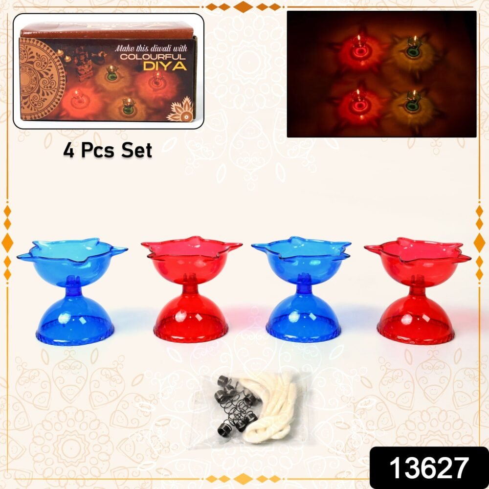 Reflection Diya Set – Multi-Shape Colourful Candle Cups | Indo Glow