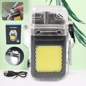 01_8d7a8ebf-4ad8-4521-8a7d-f1909ed930b9.jpg Electric Lighter Flashlight – USB Rechargeable 3-Mode COB | Indo Glow