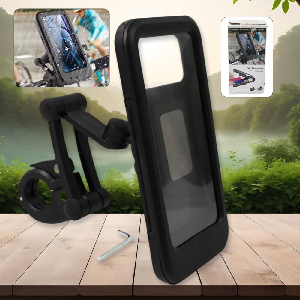 01_ae565a83-5d84-4743-b53d-7c4f42e0e24b.jpg Waterproof Bike Phone Mount – 360° Rotation & Universal | Indo Glow