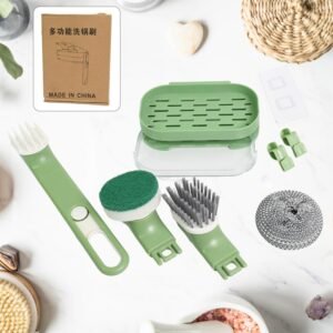 01_c0269390-1bb0-4a62-8a2a-ac26179352a2.jpg Dish Brush Set – 9-Piece Kitchen Cleaning Kit | VelvetBubbles