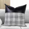 Leather & Cotton Pillow Covers – 23x22 Inch Set of 2 | Styleva
