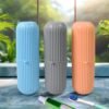 Travel Toothbrush Holder – 3 Pc Multicolor Kit | Konvex